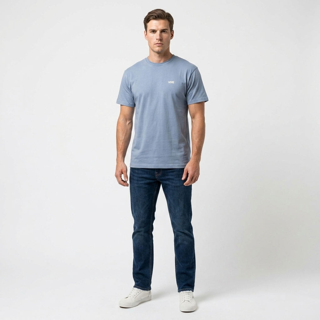 2458034 Vans T-Shirt Azzurra Uomo
