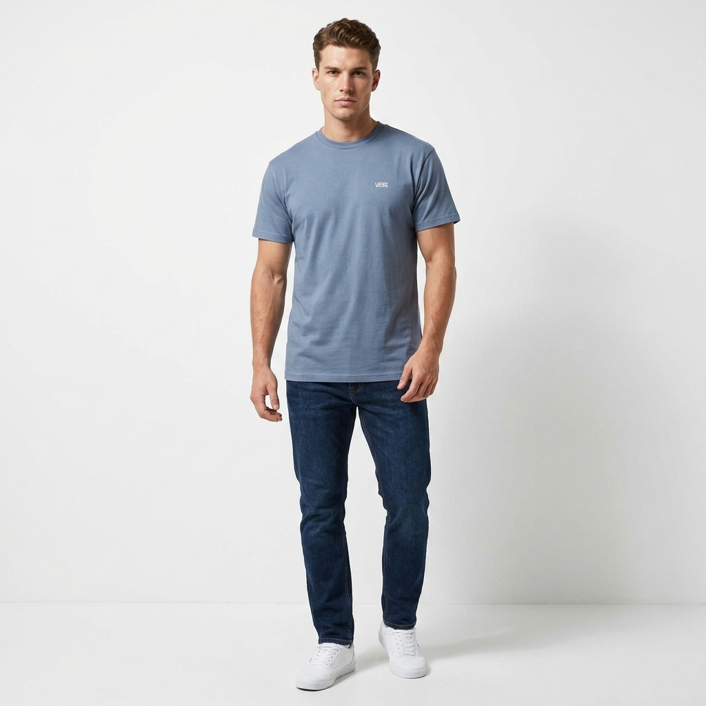 2458034 Vans T-Shirt Azzurra Uomo