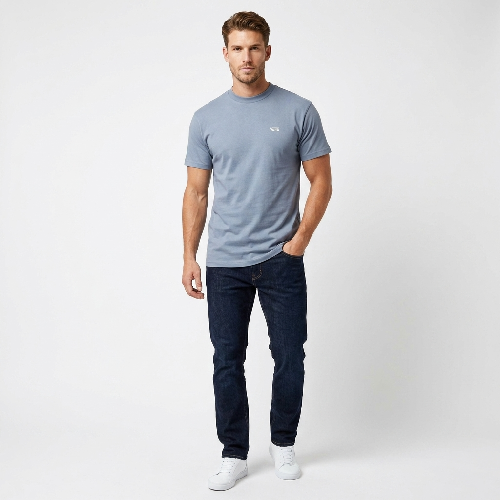 2458034 Vans T-Shirt Azzurra Uomo