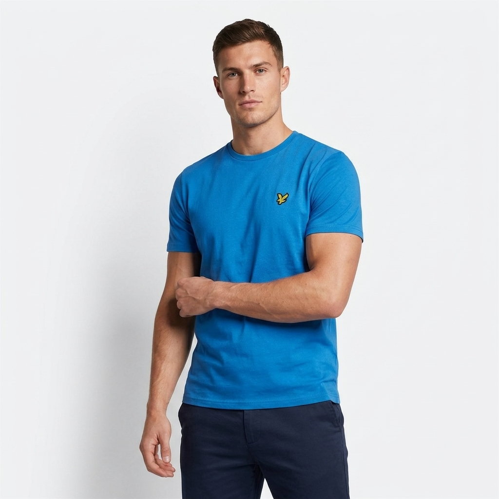 2461326 Lyle & Scott T-Shirt Azzurro Uomo