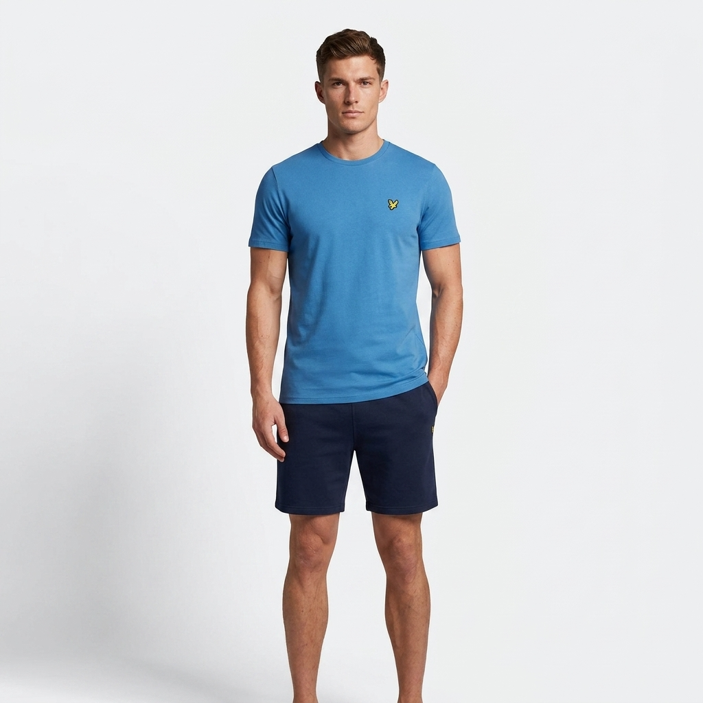 2461326 Lyle & Scott T-Shirt Azzurro Uomo