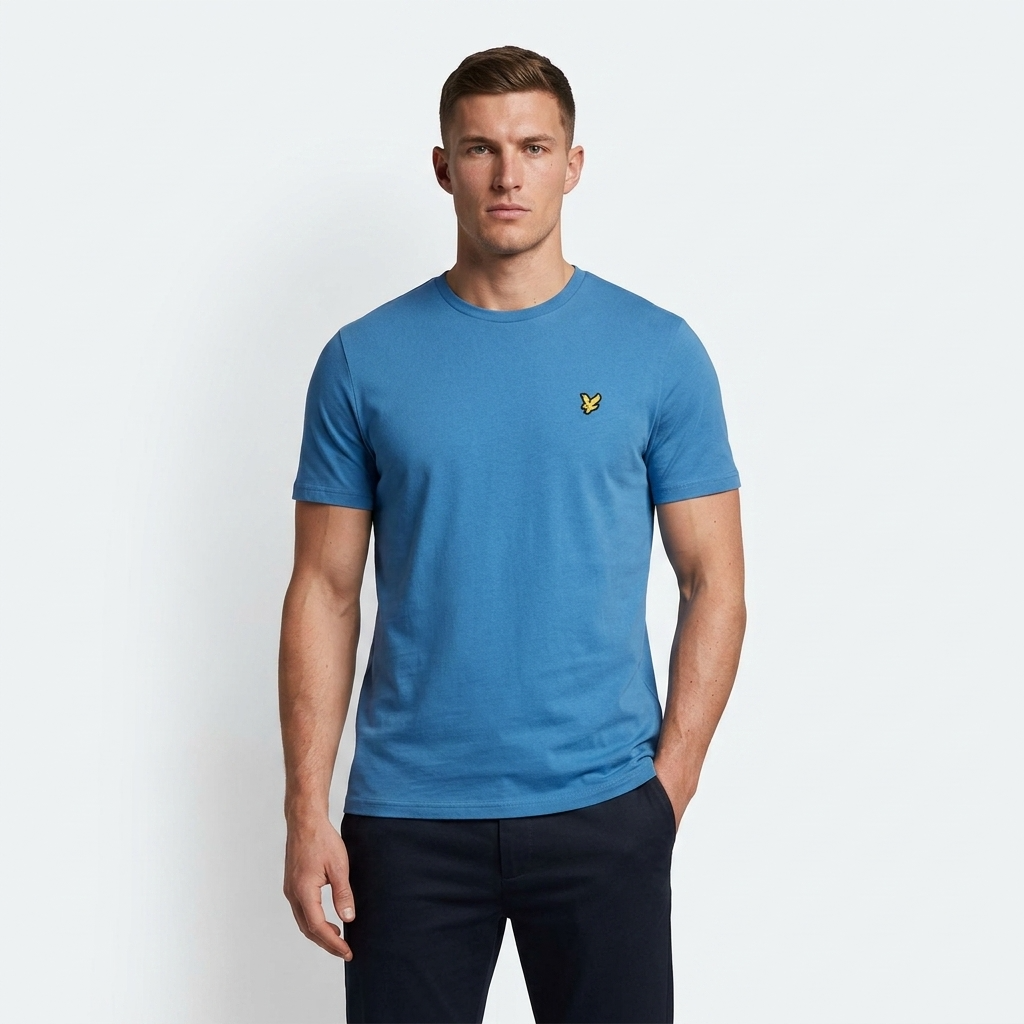 2461326 Lyle & Scott T-Shirt Azzurro Uomo