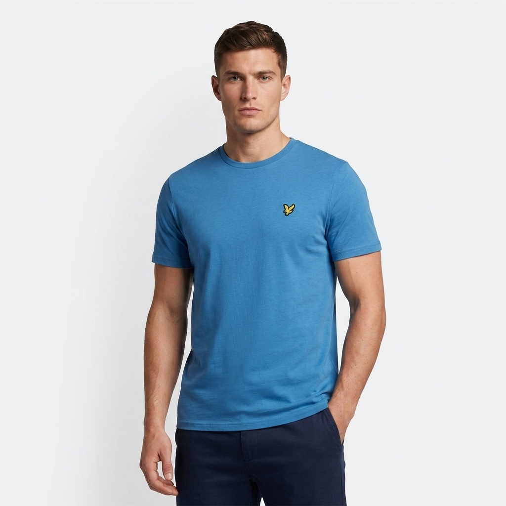 2461326 Lyle & Scott T-Shirt Azzurro Uomo