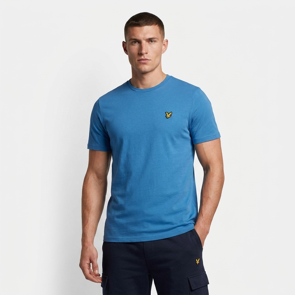 2461326 Lyle & Scott T-Shirt Azzurro Uomo