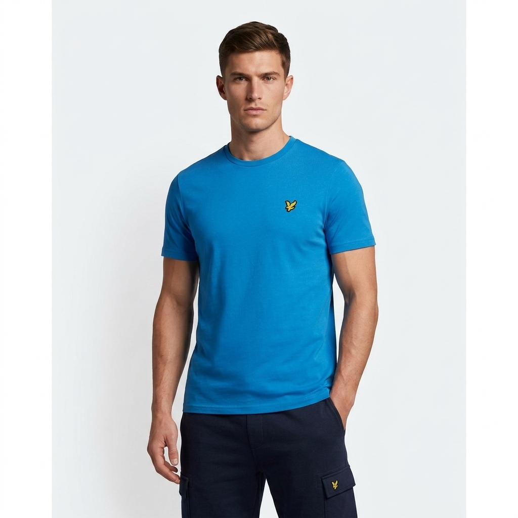 2461326 Lyle & Scott T-Shirt Azzurro Uomo