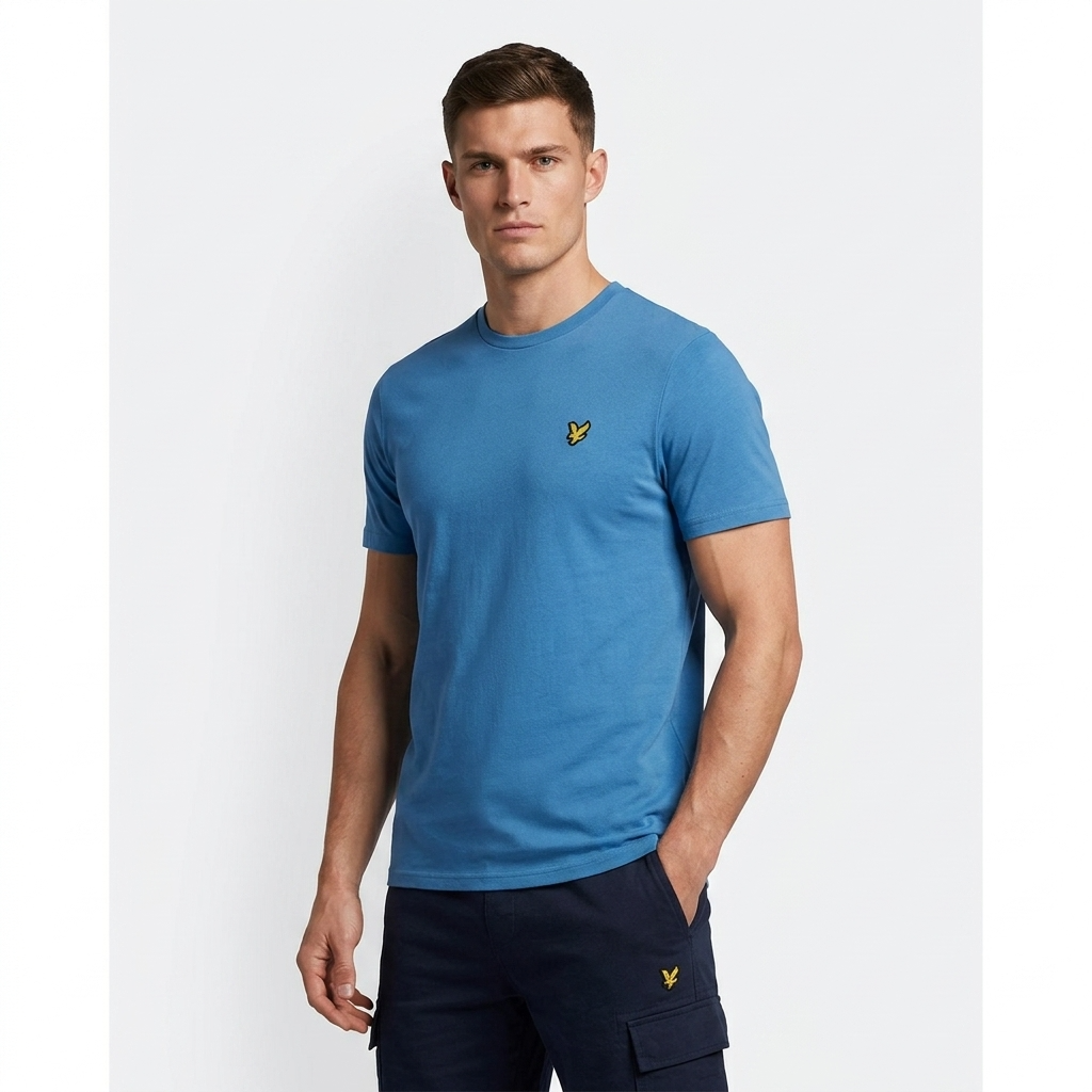 2461326 Lyle & Scott T-Shirt Azzurro Uomo