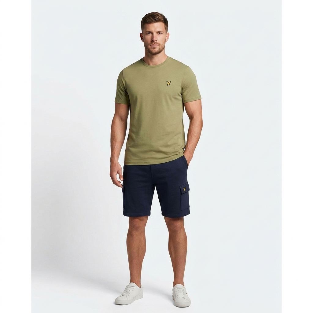 2461331 Lyle & Scott T-Shirt Verde Uomo