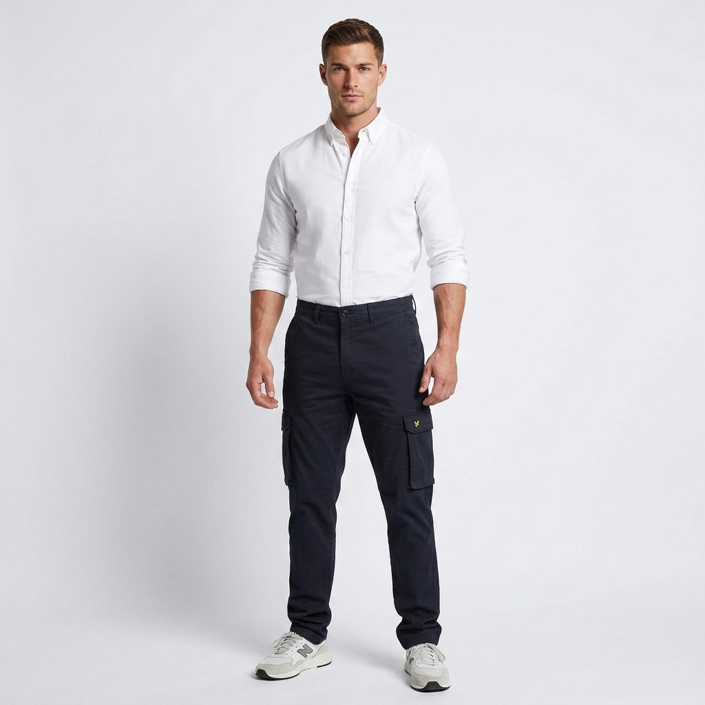 2461510 Lyle & Scott Pantaloni Blu Uomo