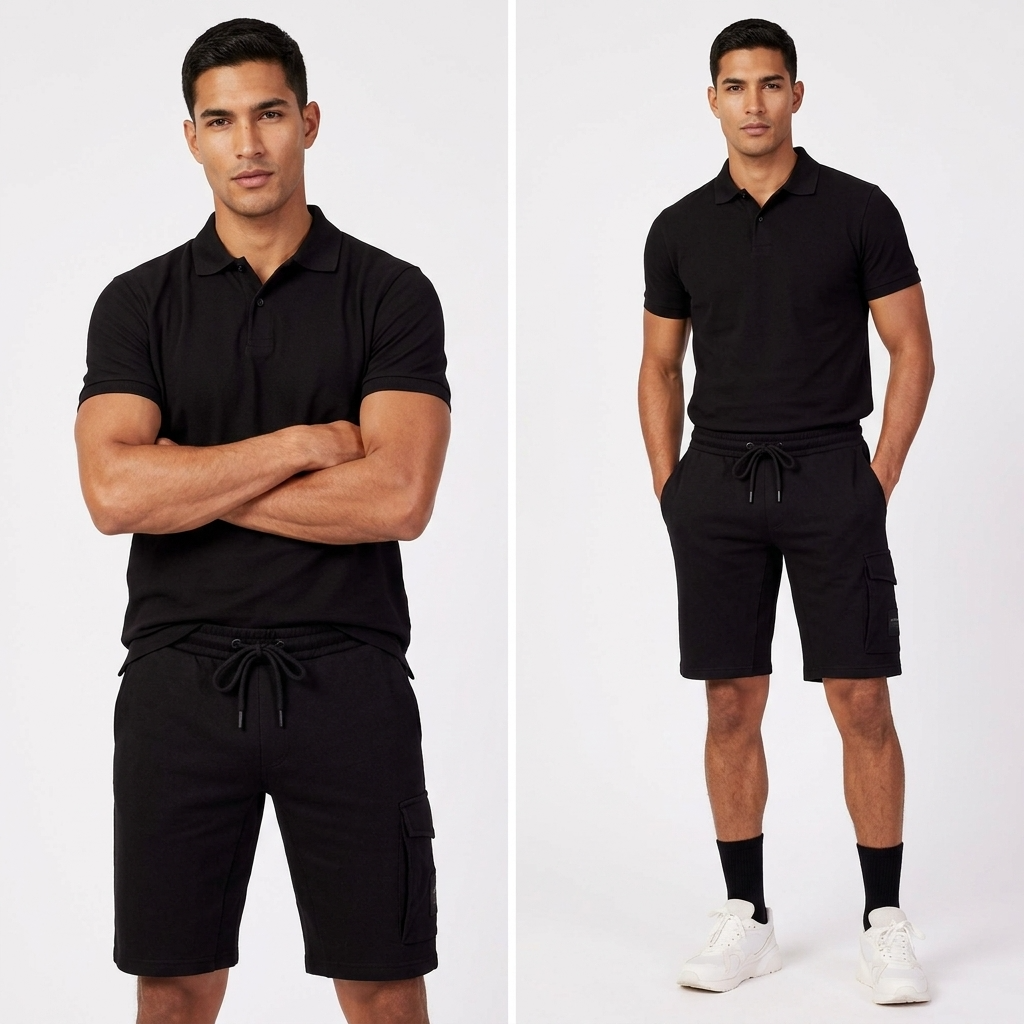 414643 Calvin Klein Jeans Bermuda Nero Uomo