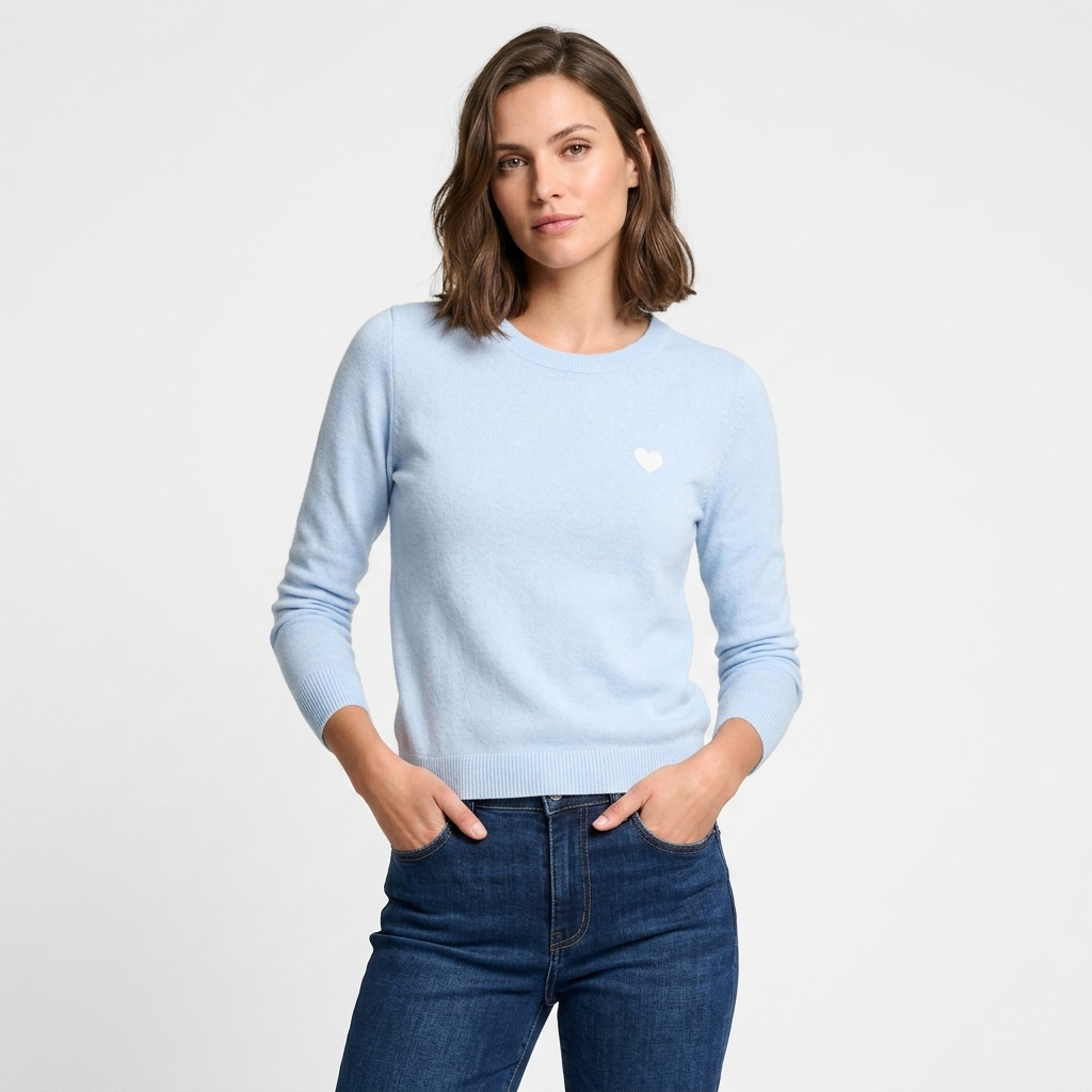 500799 Morgan De Toi Maglia Azzurra Maniche Lunghe Donna
