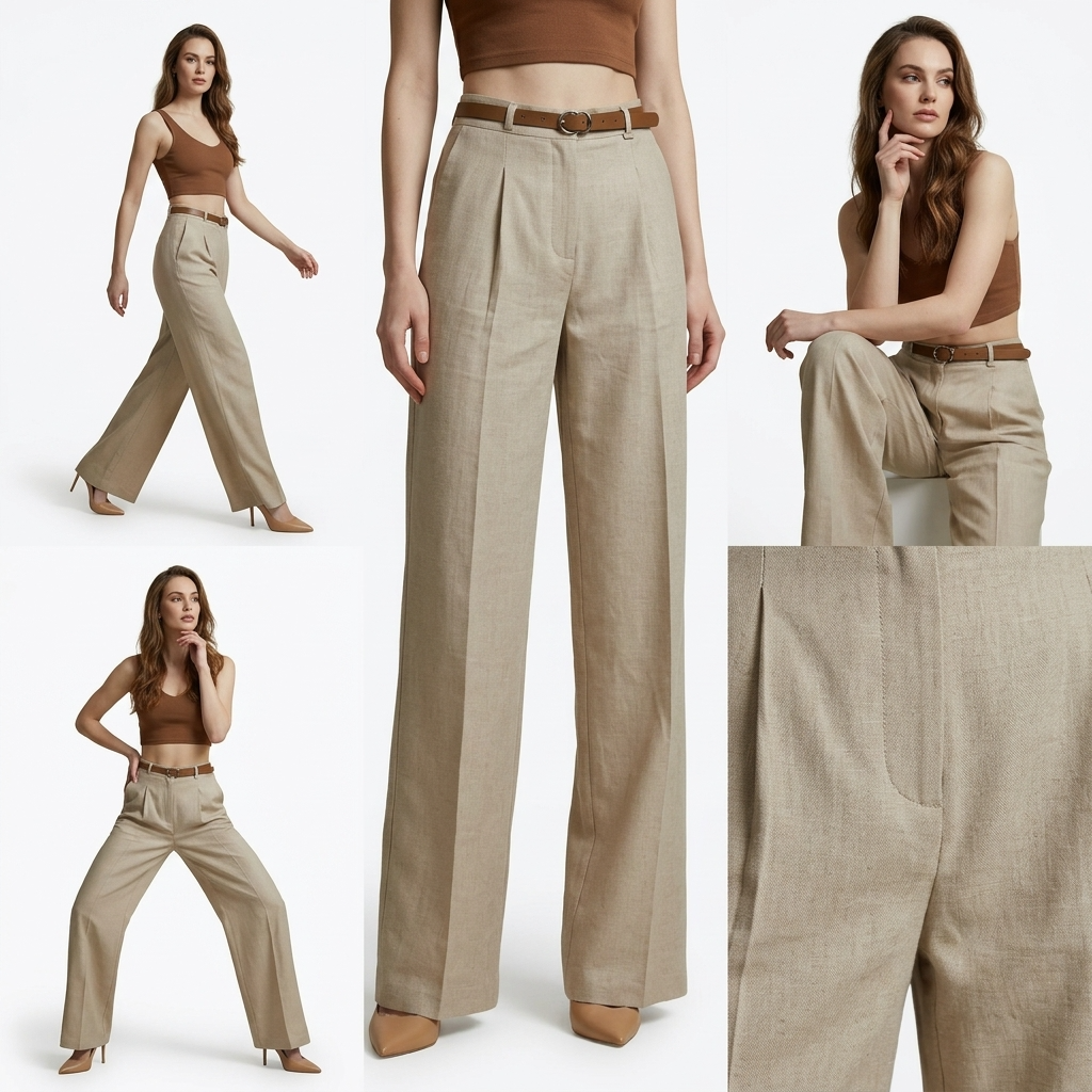 514484 Artigli Pantaloni Beige Donna Primavera/Estate