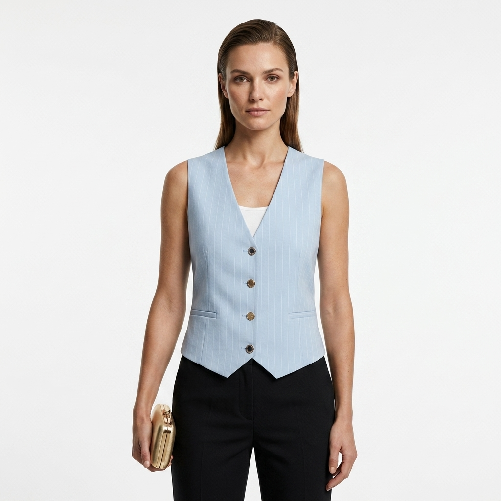 514664 Morgan De Toi Gilet Azzurro Smanicato Donna Primavera/Estate