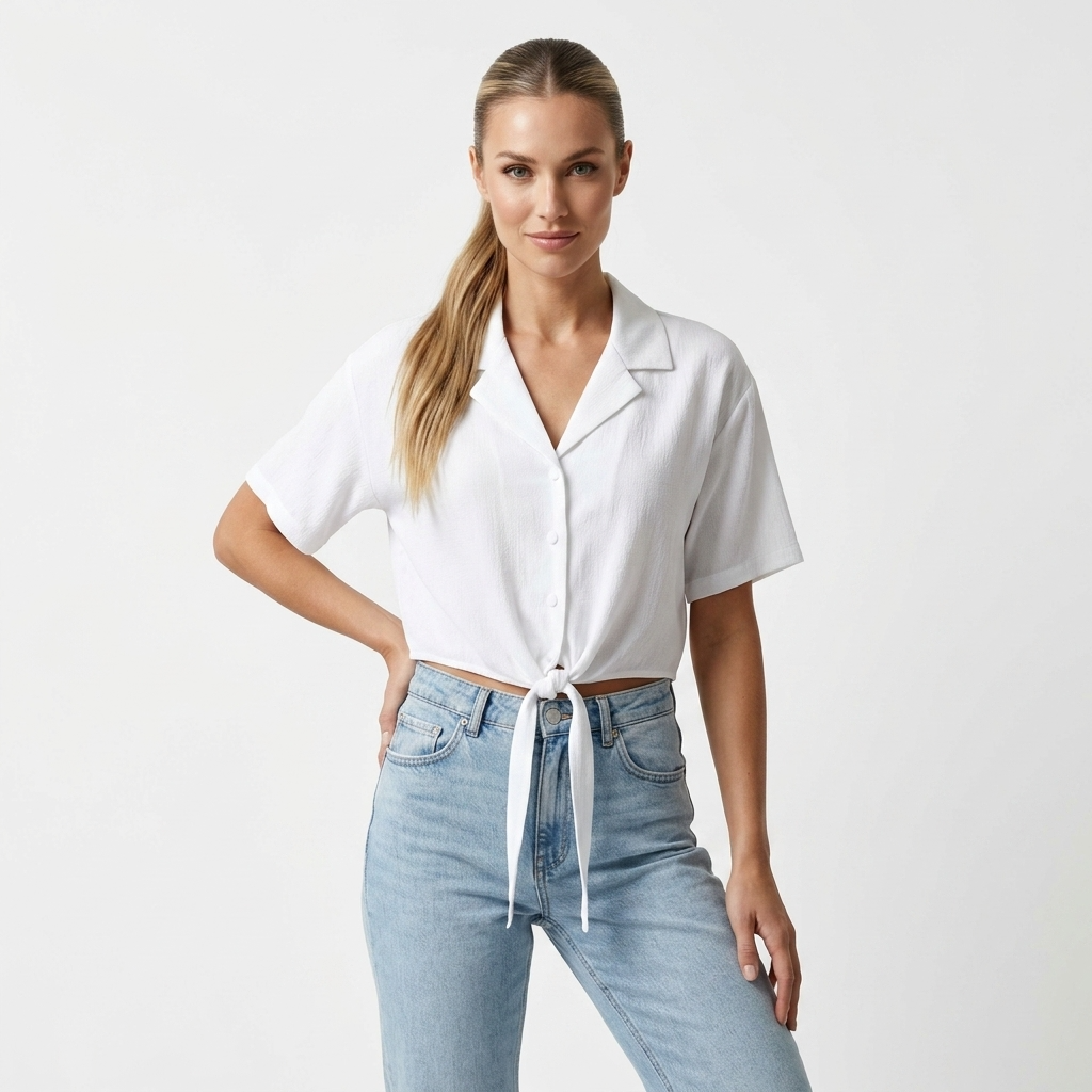517461 Jacqueline De Yong Camicia Bianca Donna