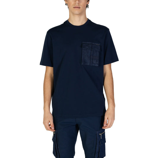 2380195 Antony Morato T-Shirt Blu Maniche Lunghe Uomo