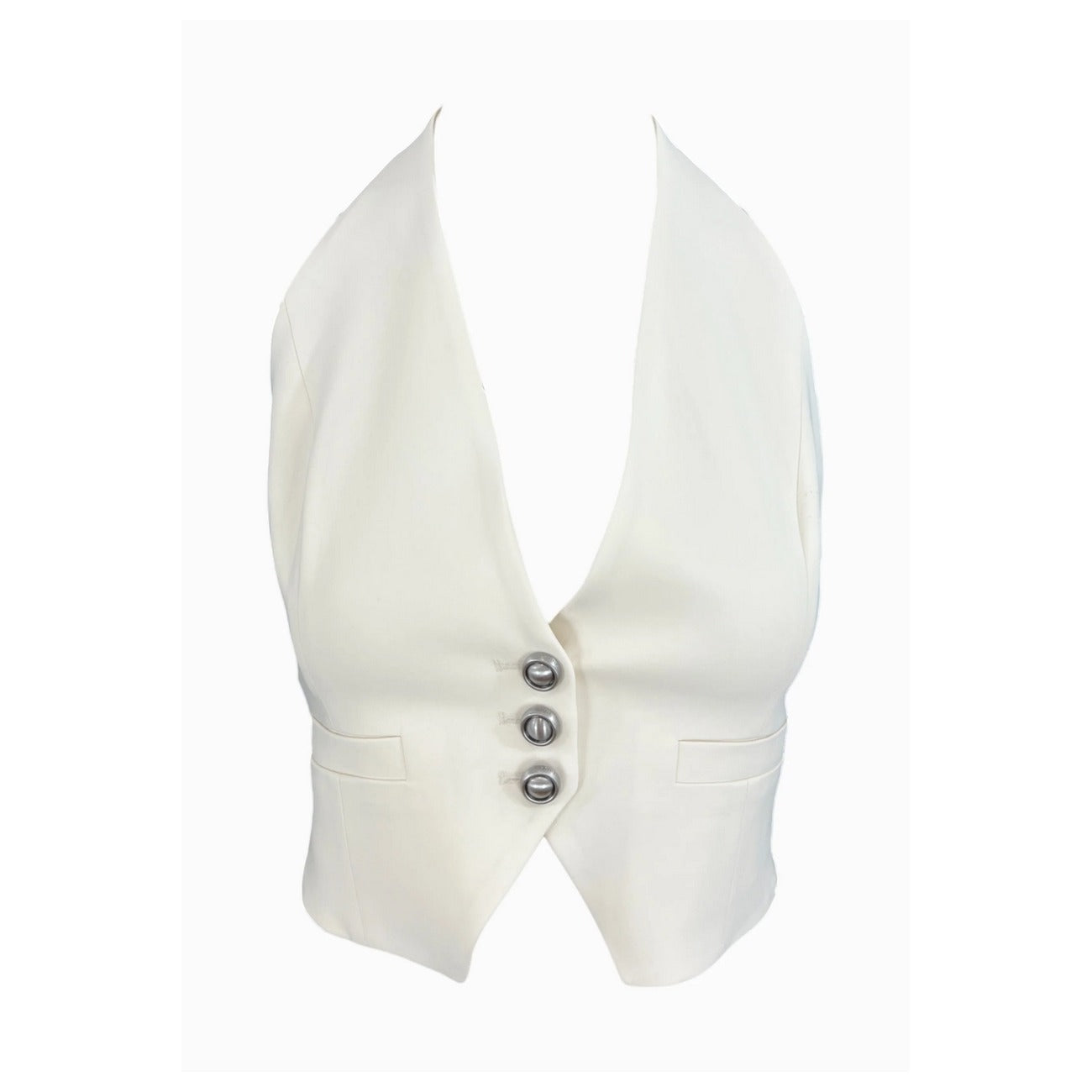 2473485 Pinko Gilet Bianco Donna