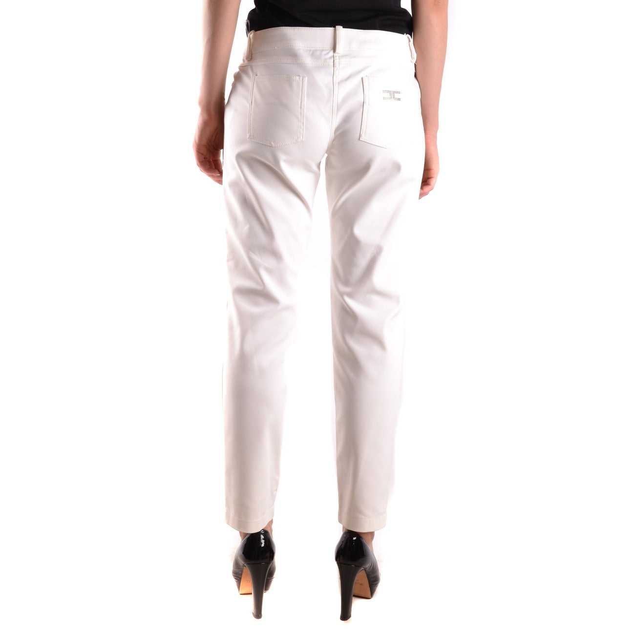 486609 Elisabetta Franchi Pantaloni Bianco Donna Primavera/Estate