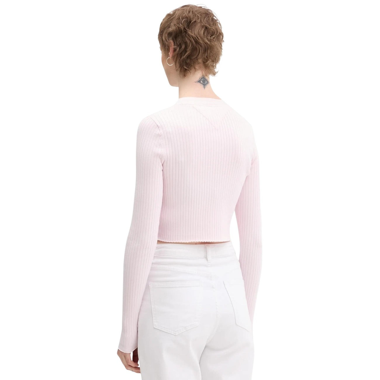 504324 Tommy Hilfiger Jeans Cardigan Rosa Donna Primavera/Estate
