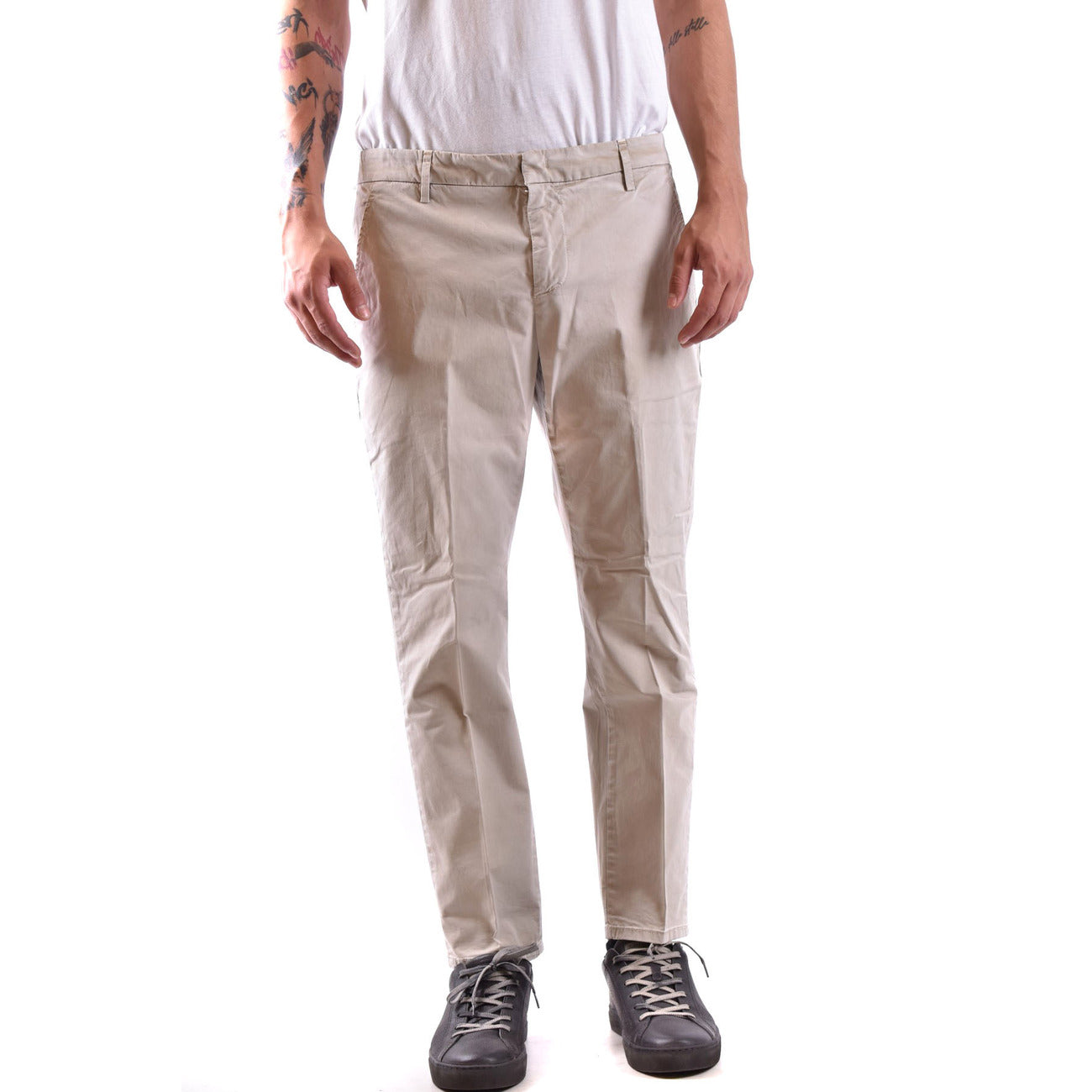 2429974 Dondup Pantaloni Beige 100% Cotone Uomo