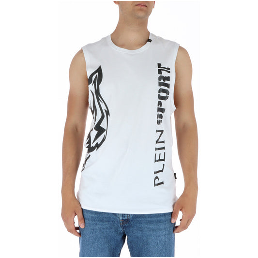 444033 Plein Sport Canotta Bianca Uomo
