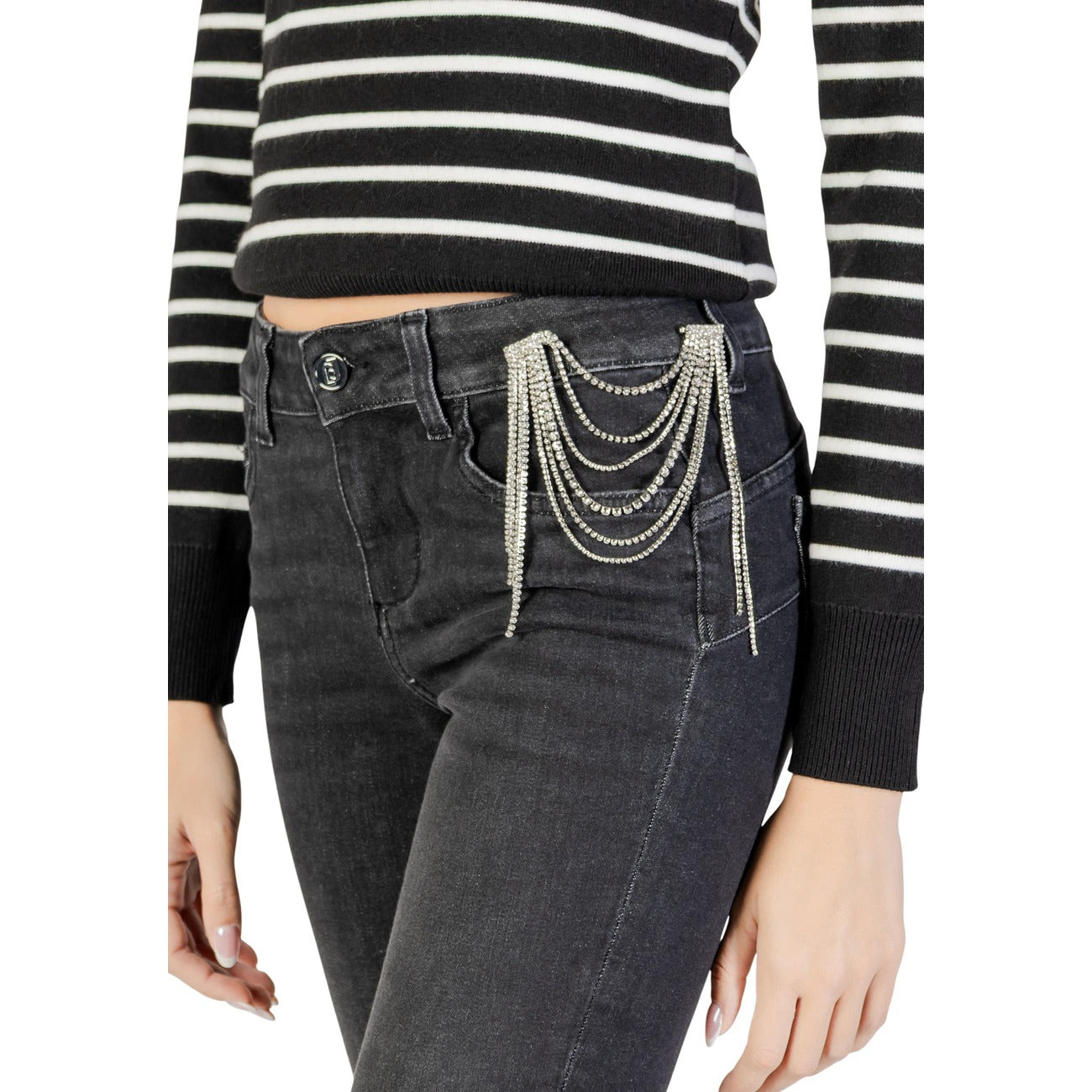 493083 Liu Jo Jeans Neri Cotone Donna