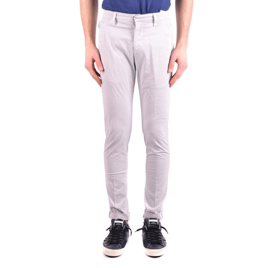 2429837 Dondup Pantaloni Grigio Cotone Elastan Uomo