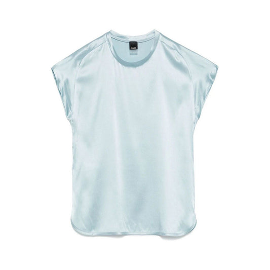 2442497 Pinko Blouse Azzurra Seta Donna