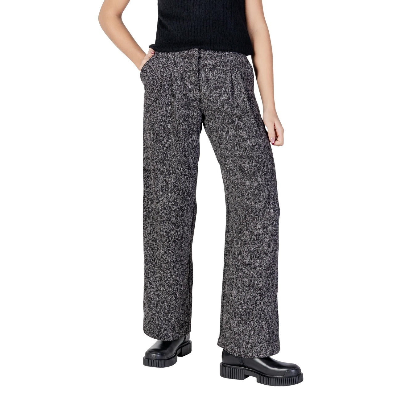 2445778 Jacqueline De Yong Pantaloni Neri Donna
