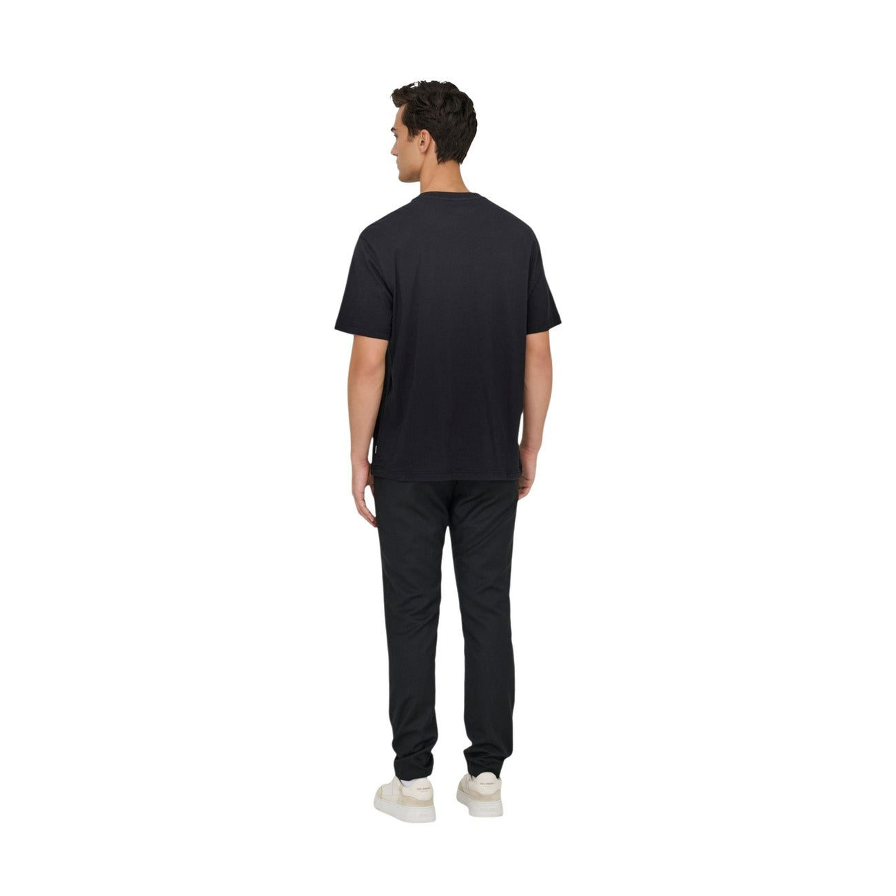 2449062 Only & Sons T-shirt Nera Stampa Uomo