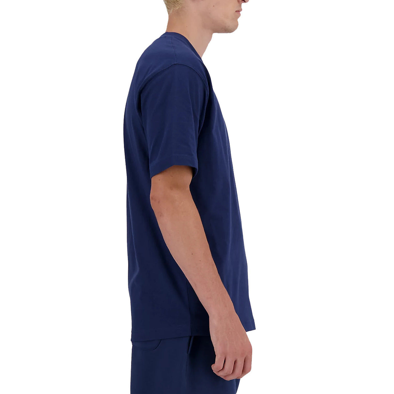 2238100 New Balance T-Shirt Blu Monocromo Uomo