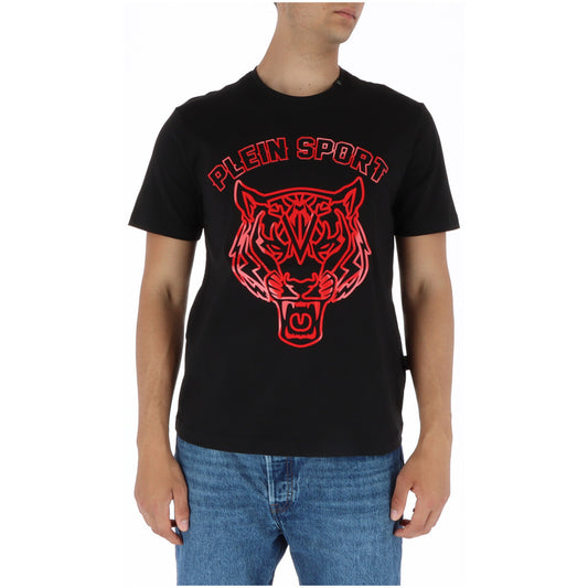 444086 Plein Sport T-Shirt Nero Stampa Uomo