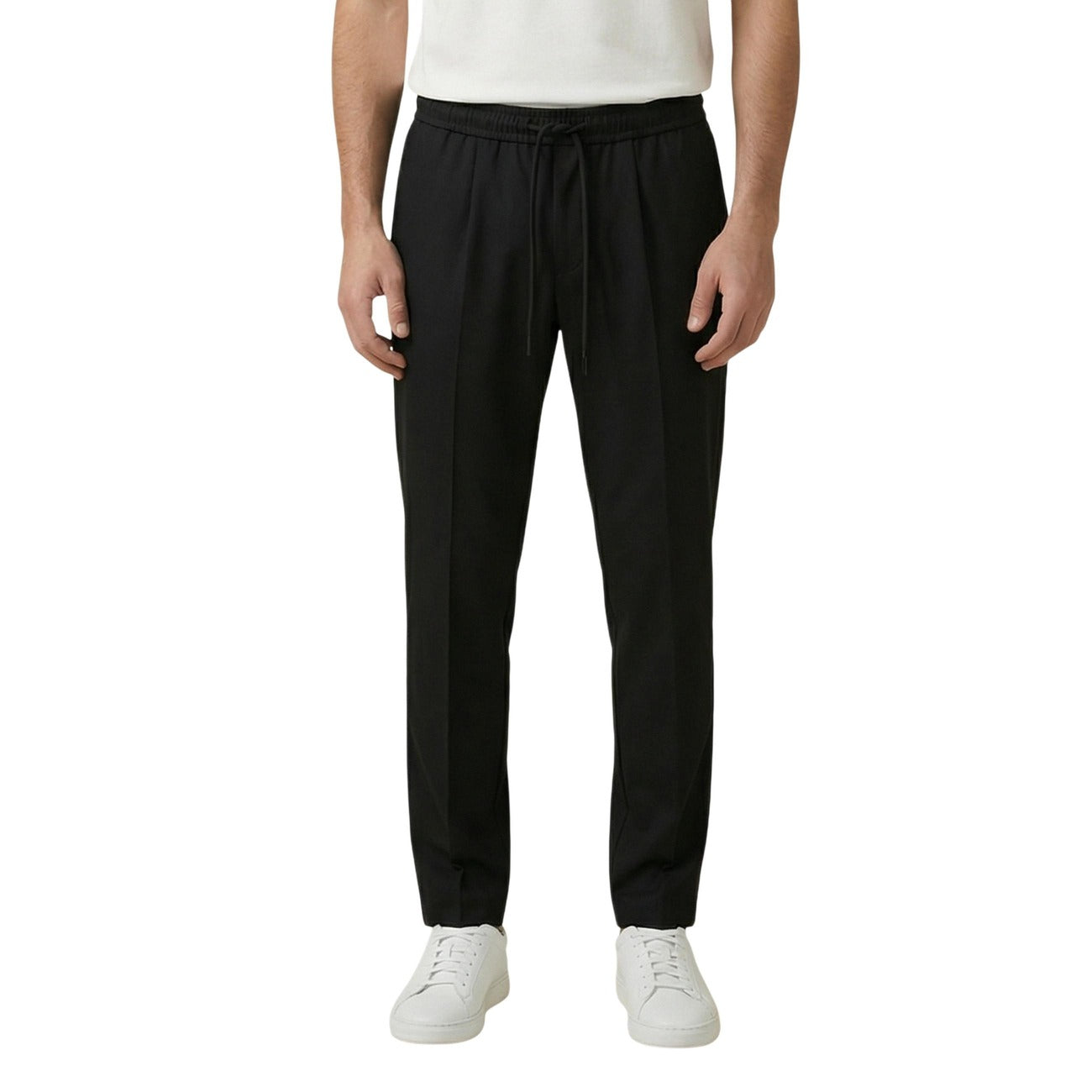 2455568 Gianni Lupo Pantaloni Nero Poliestere Uomo