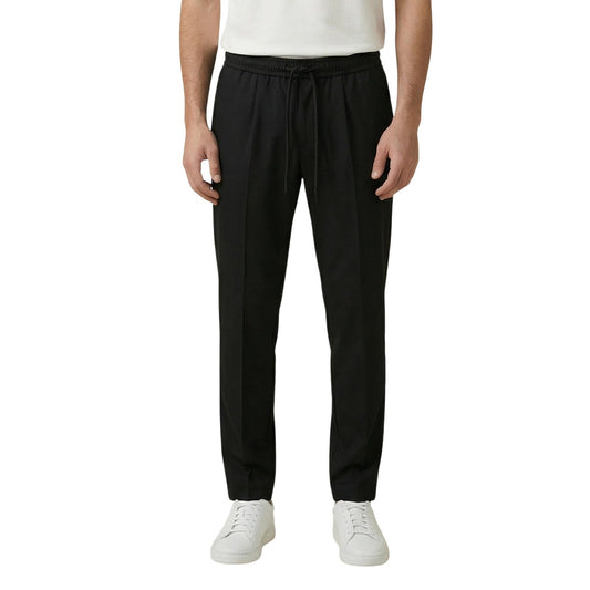 2455568 Gianni Lupo Pantaloni Nero Poliestere Uomo