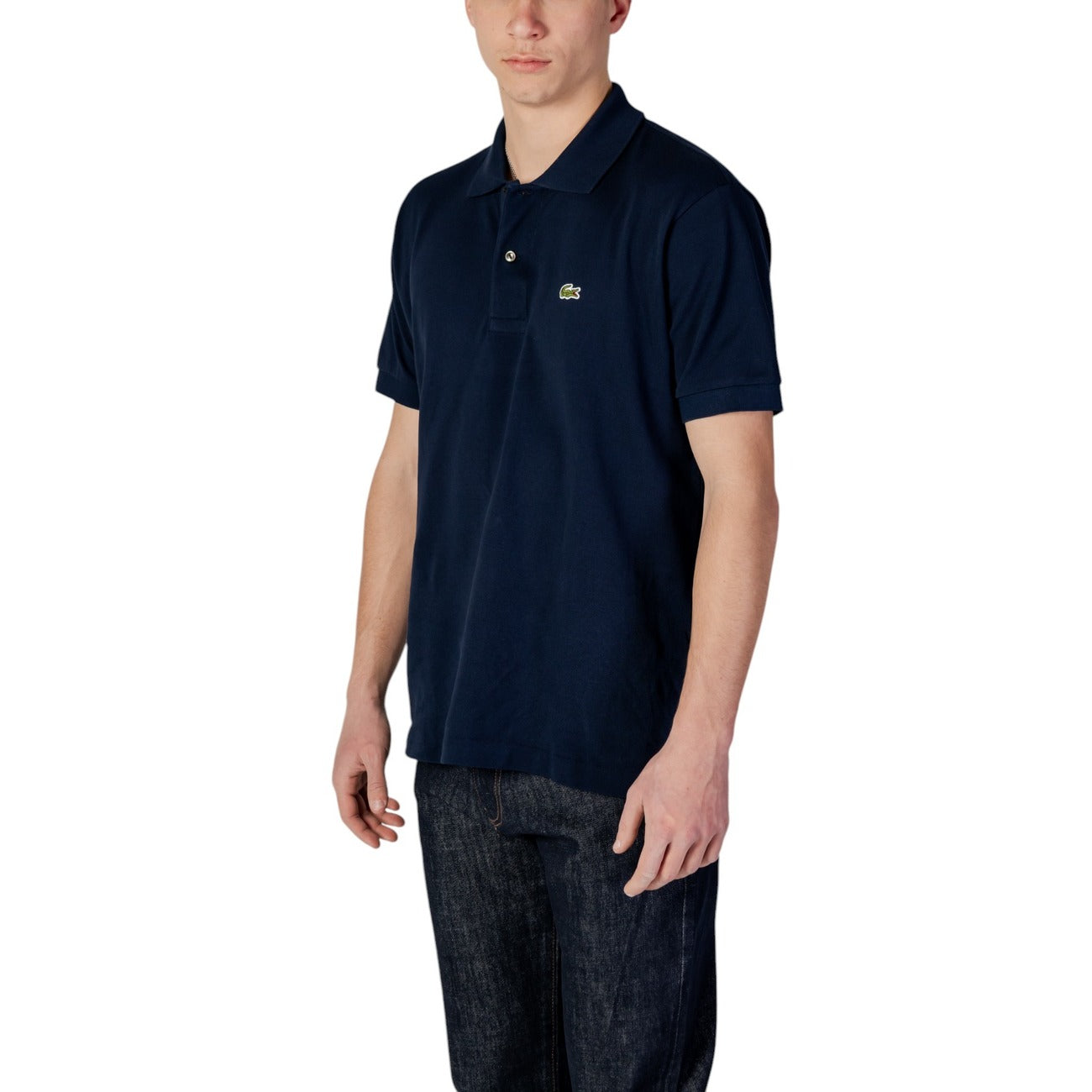 2412651 Lacoste Polo Blu Cotone Colletto Polo Maniche Corte Uomo