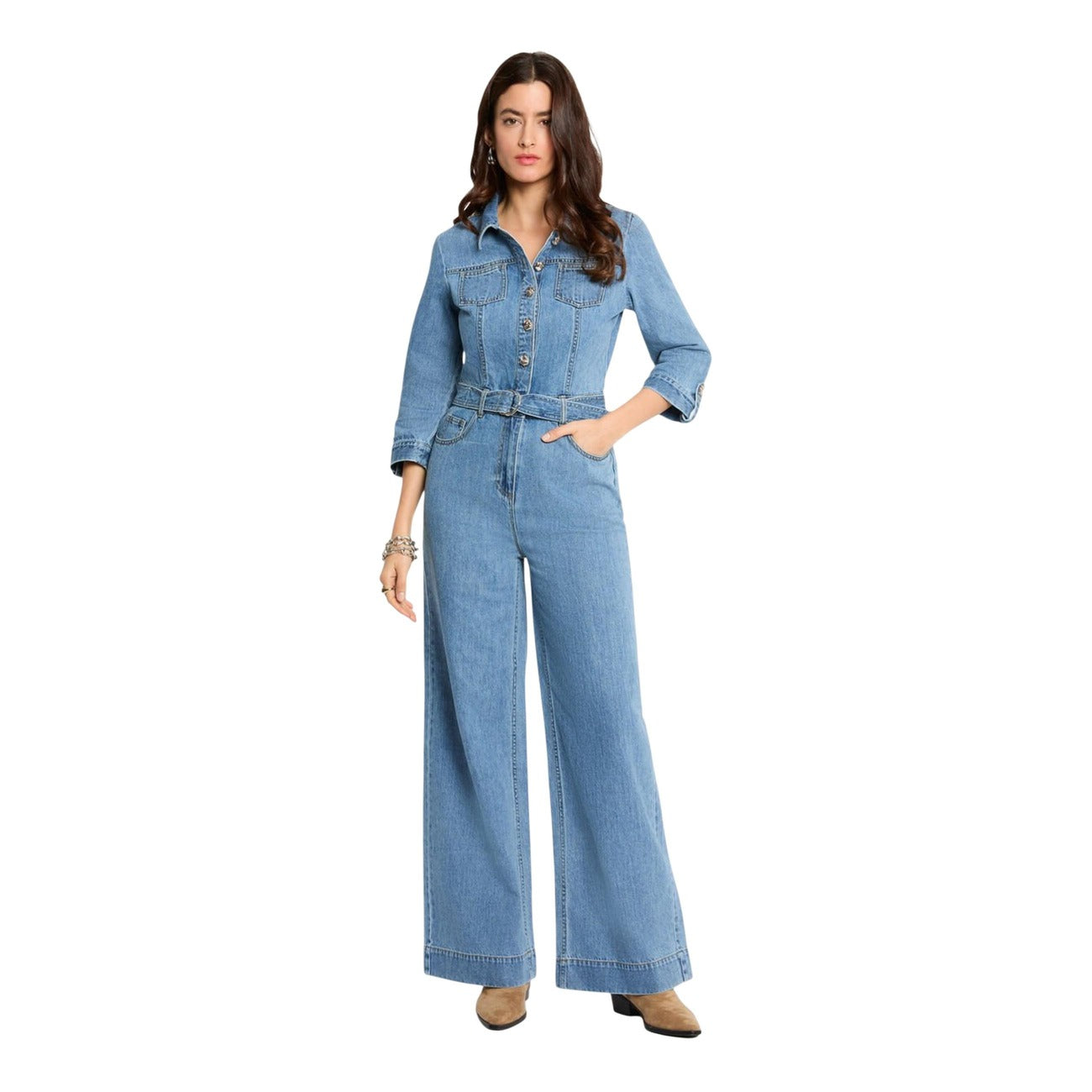 510421 Morgan De Toi Tuta Azzurra Donna Primavera/Estate