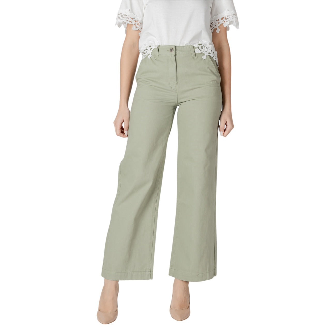 485260 Morgan De Toi Pantaloni Verde Donna Primavera/Estate