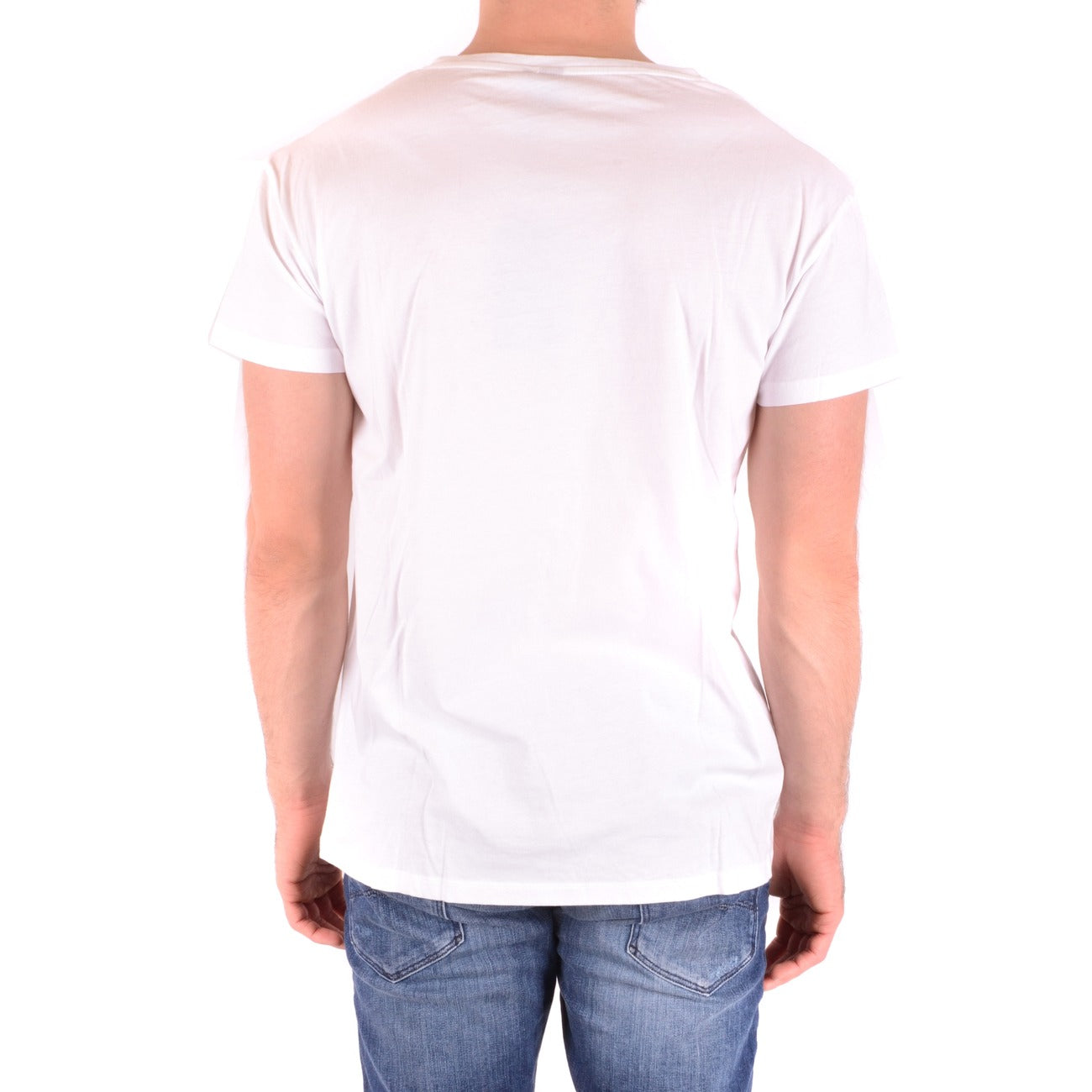 2431748 Alexander McQueen T-shirt Bianca Stampa Scollo V Uomo