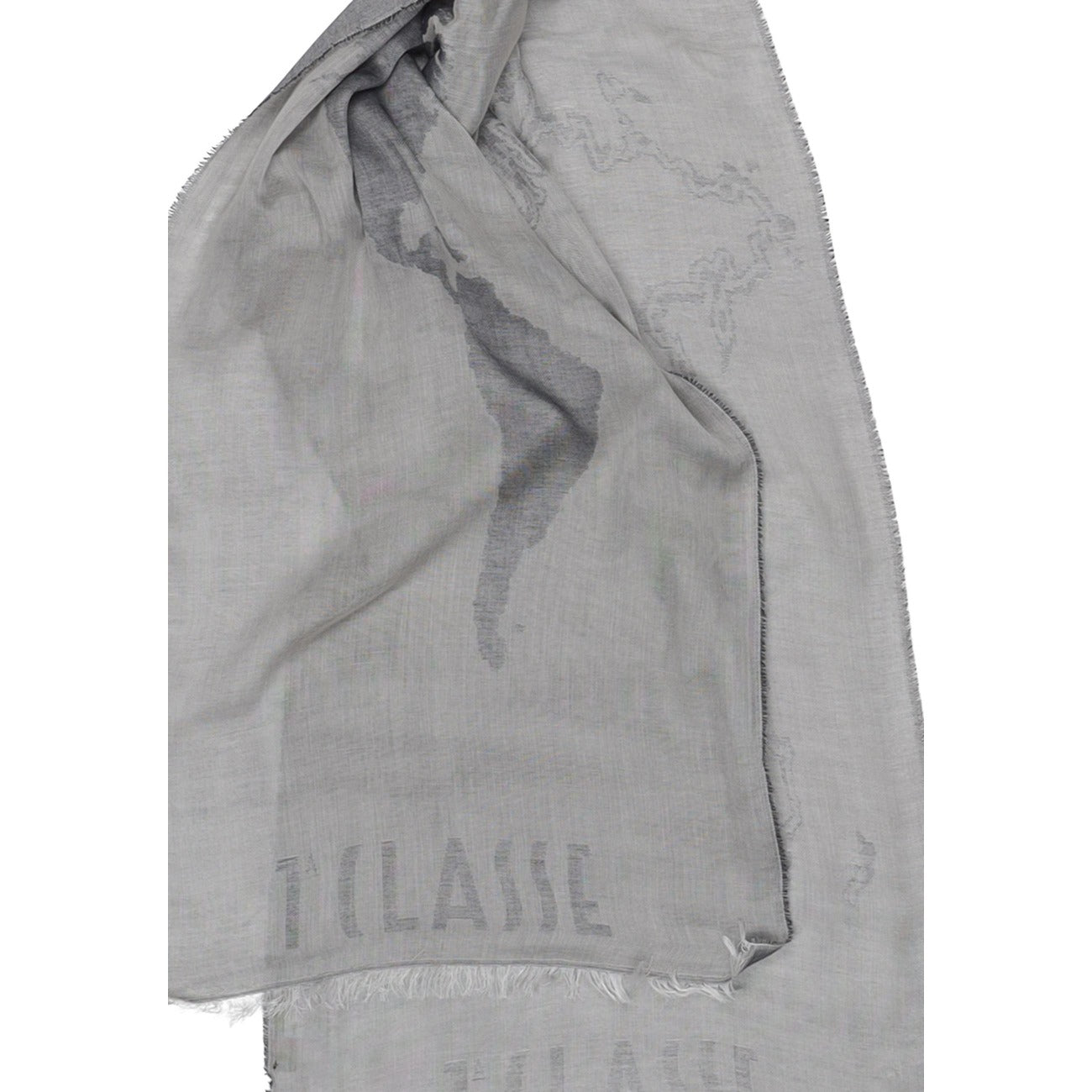 2457542 Alviero Martini Prima Classe Sciarpa Grigio Modal Cotone Donna