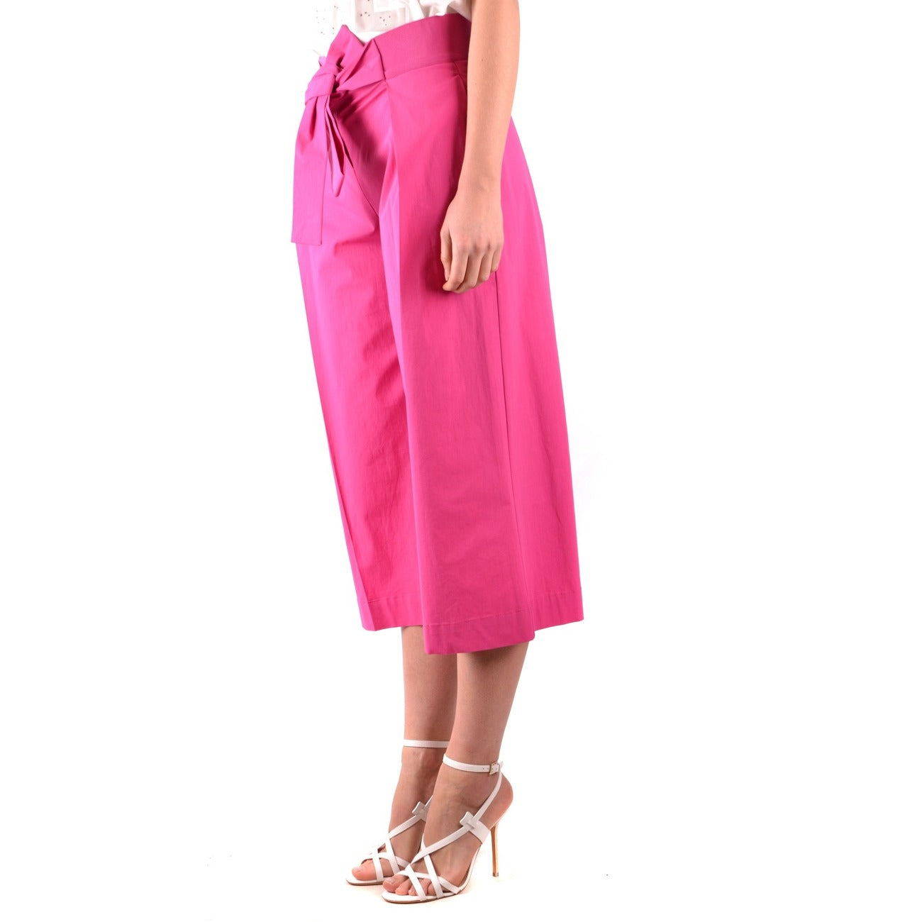 2423352 Pinko Pantaloni Fuxia Donna Cotone 100% Lacci