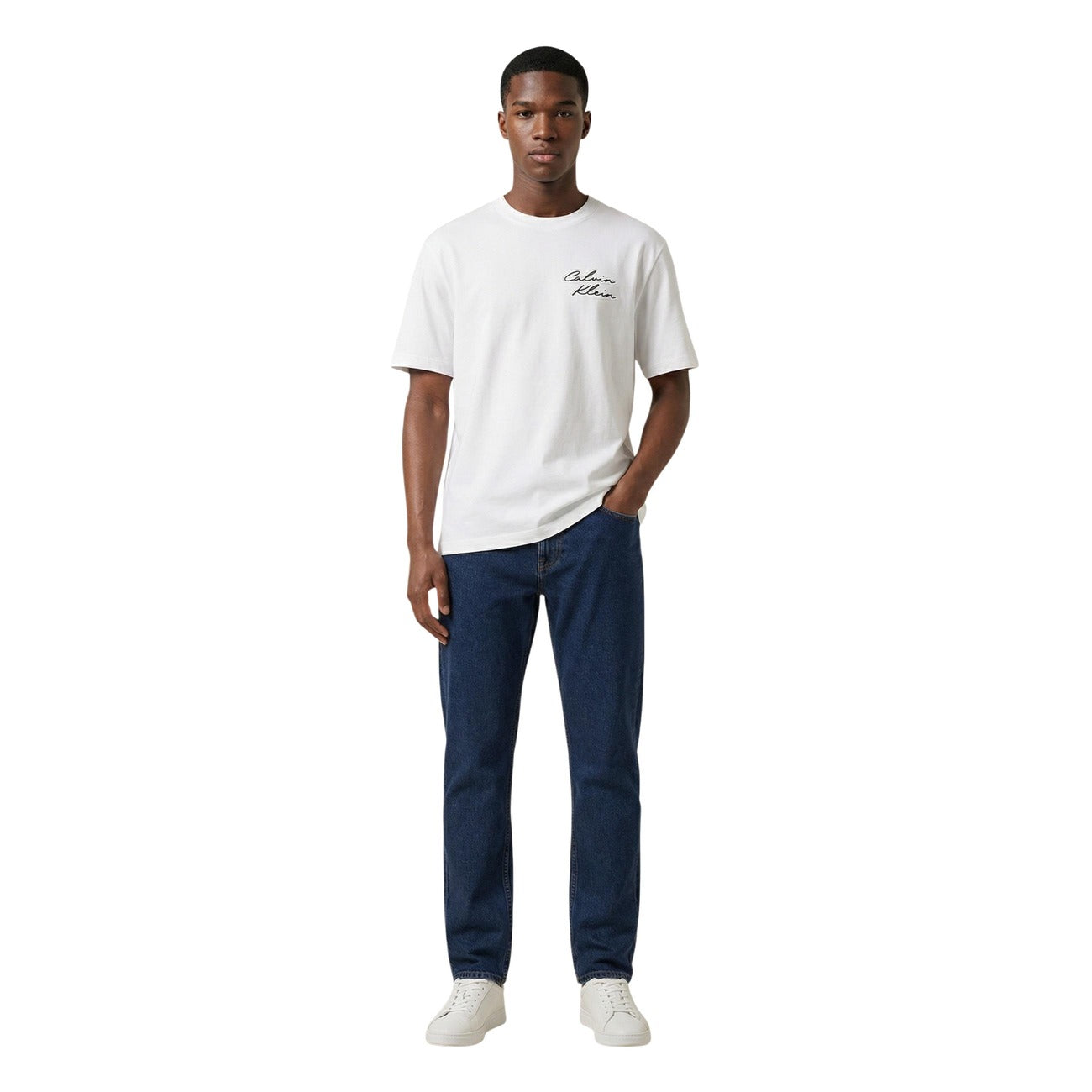 2459968 Calvin Klein Jeans T-Shirt Bianco Uomo