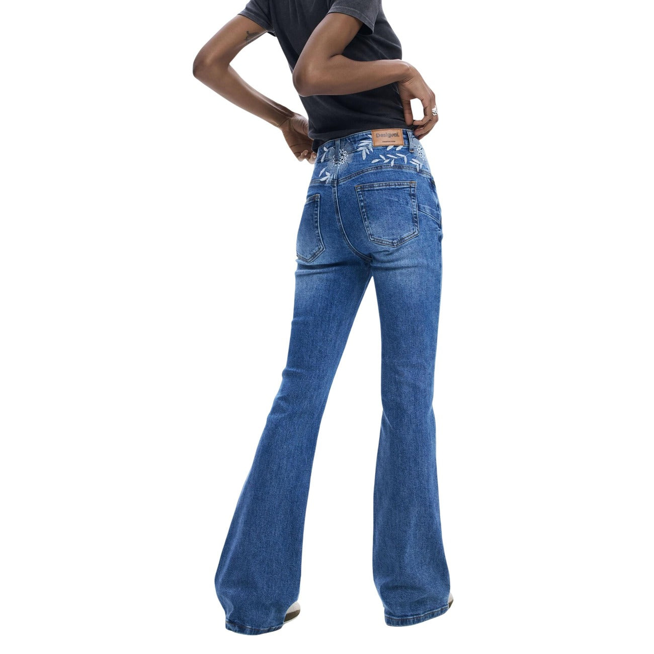 2449610 Desigual Jeans Blu Donna