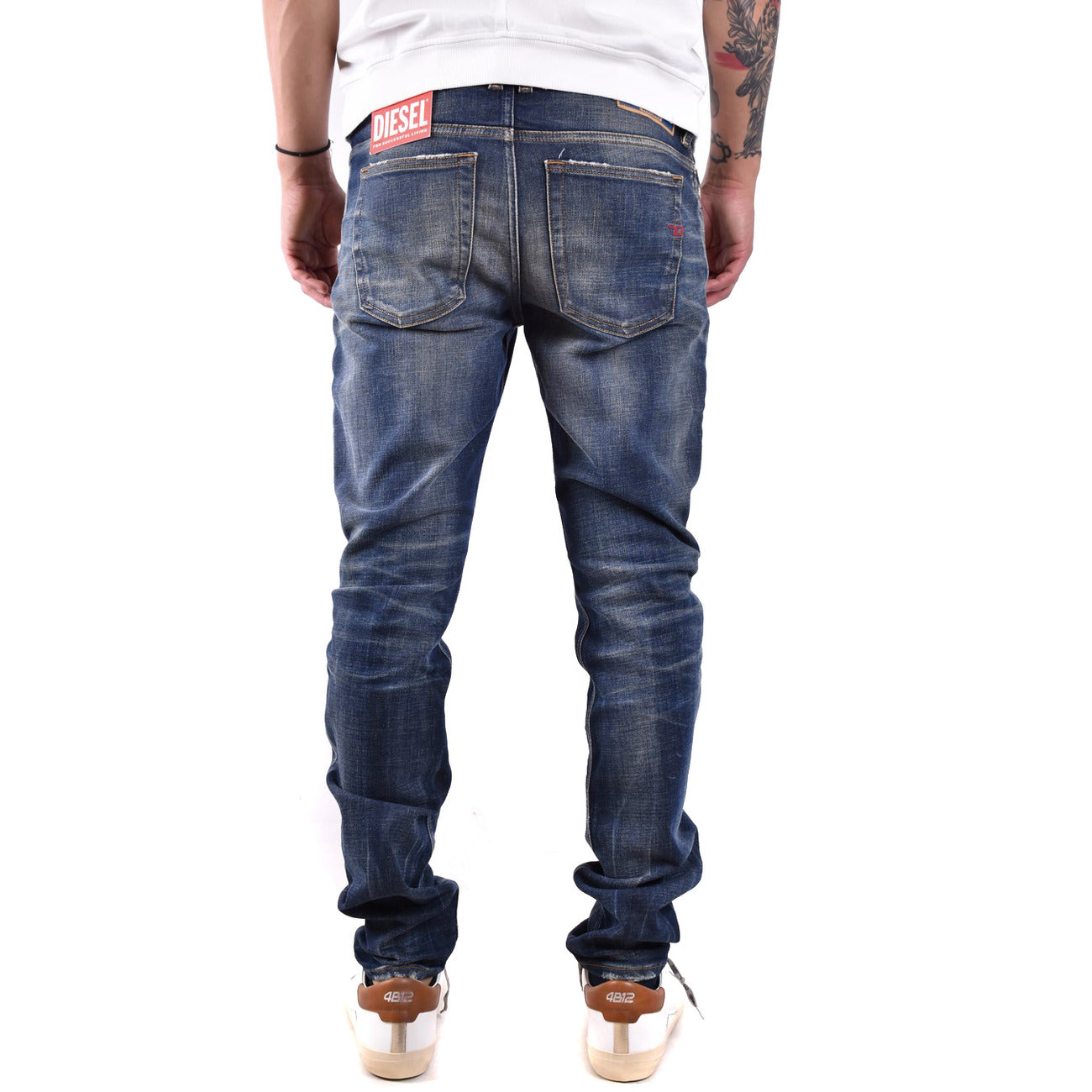 2429376 Diesel Jeans Blu Effetto Consumato Uomo