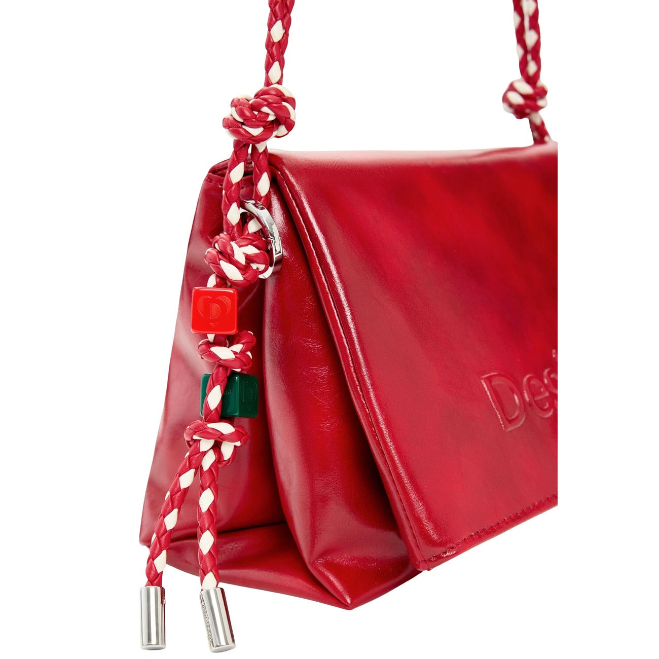 2453182 Desigual Borsa Rossa Tracolla Poliestere