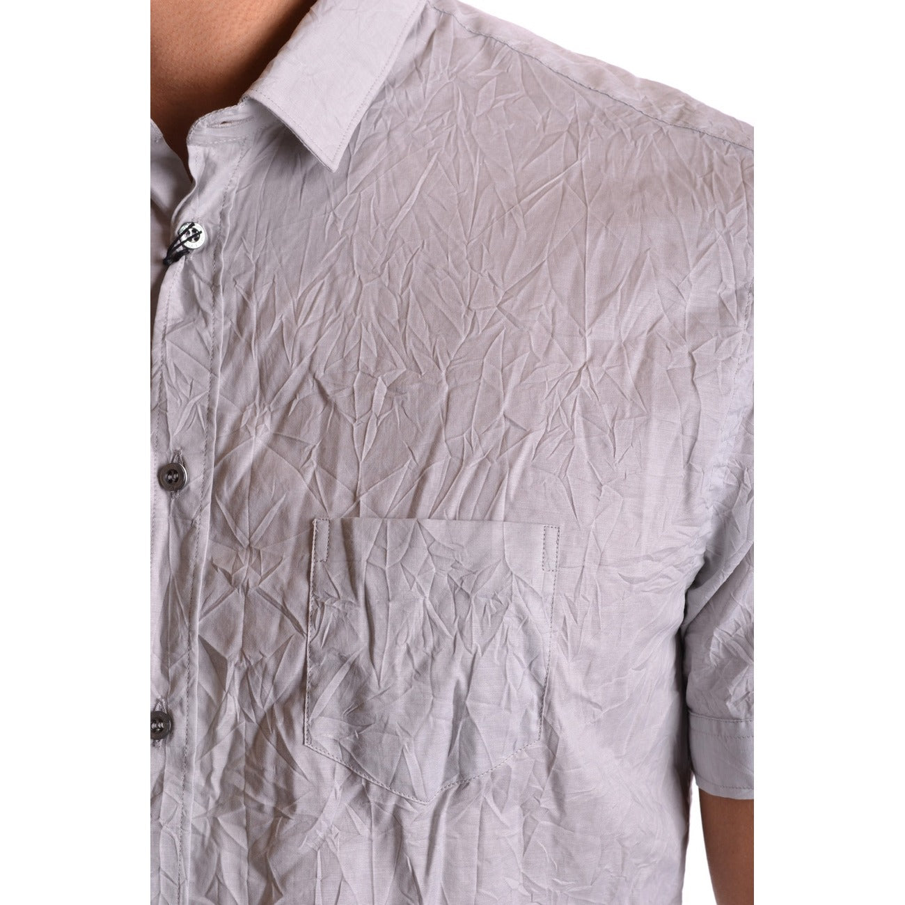 2430852 Neil Barrett Camicia Grigio Cotone Uomo
