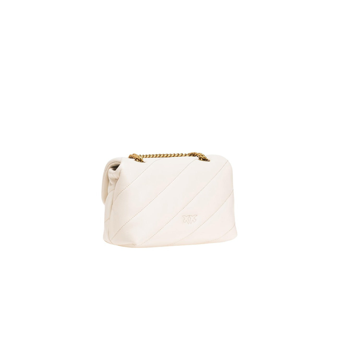 2407984 Pinko Borsa a Mano e Tracolla in Pelle Beige Donna