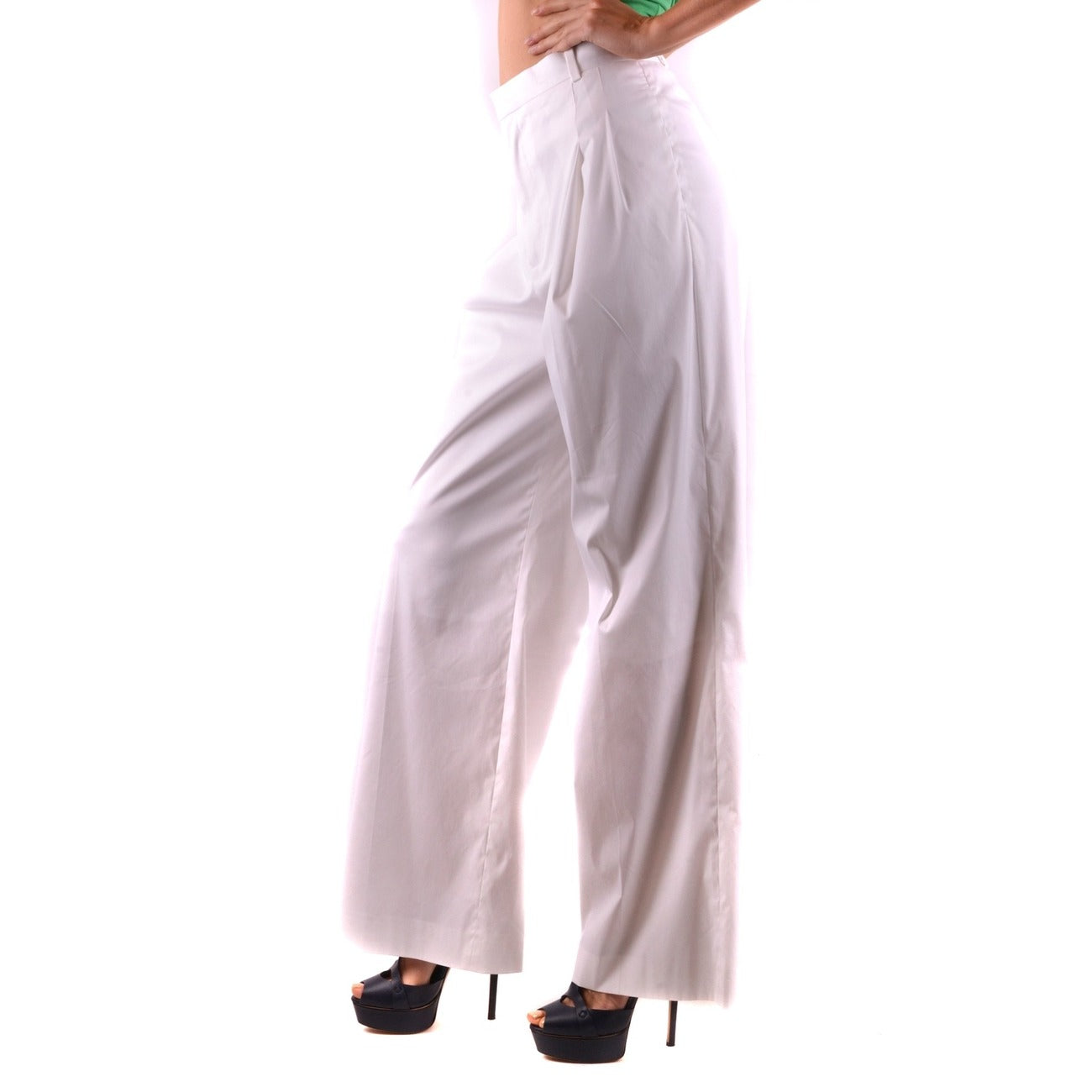 2437796 Givenchy Pantaloni Bianchi Zip Bottone Donna
