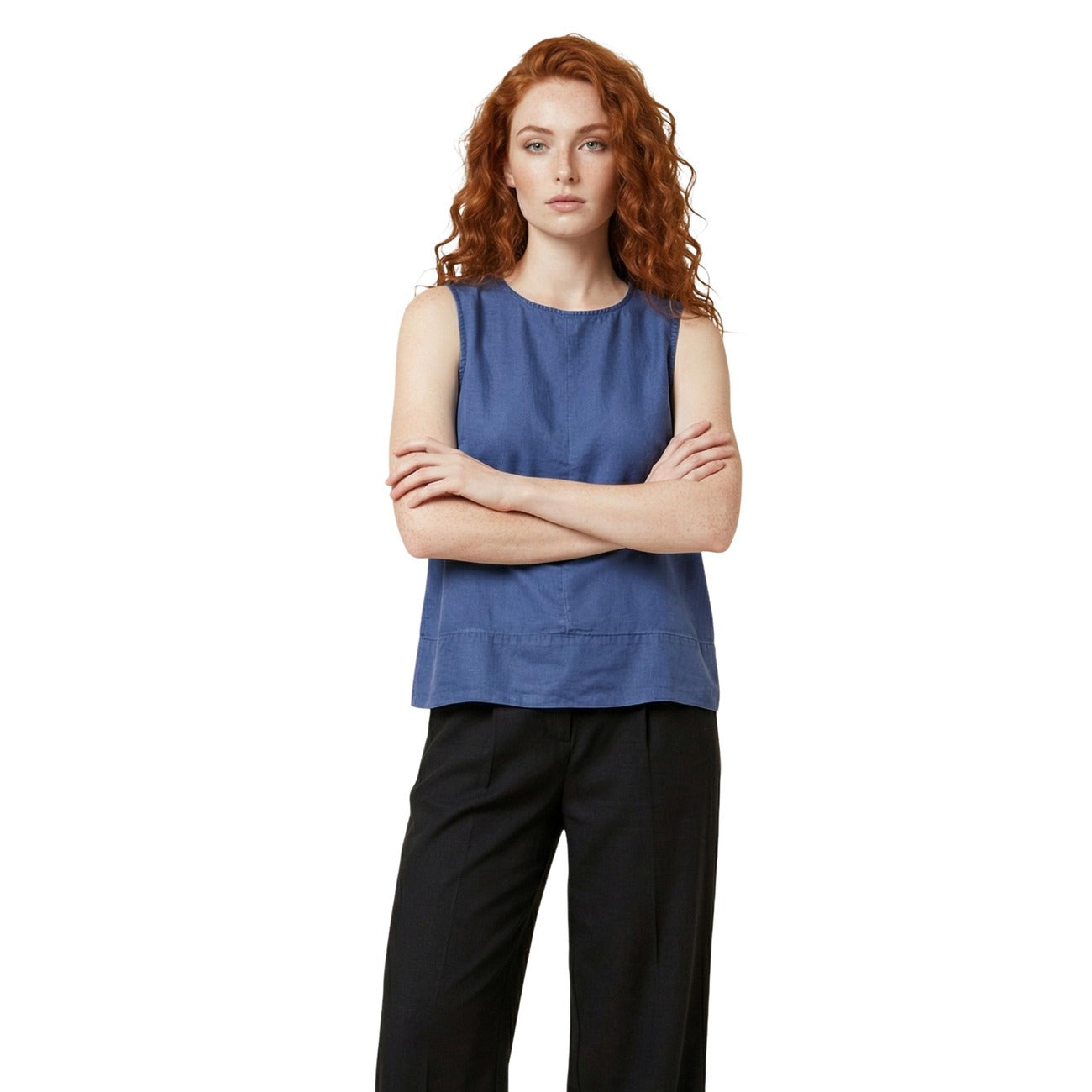 515655 Only Blouse Blu Smanicata Donna