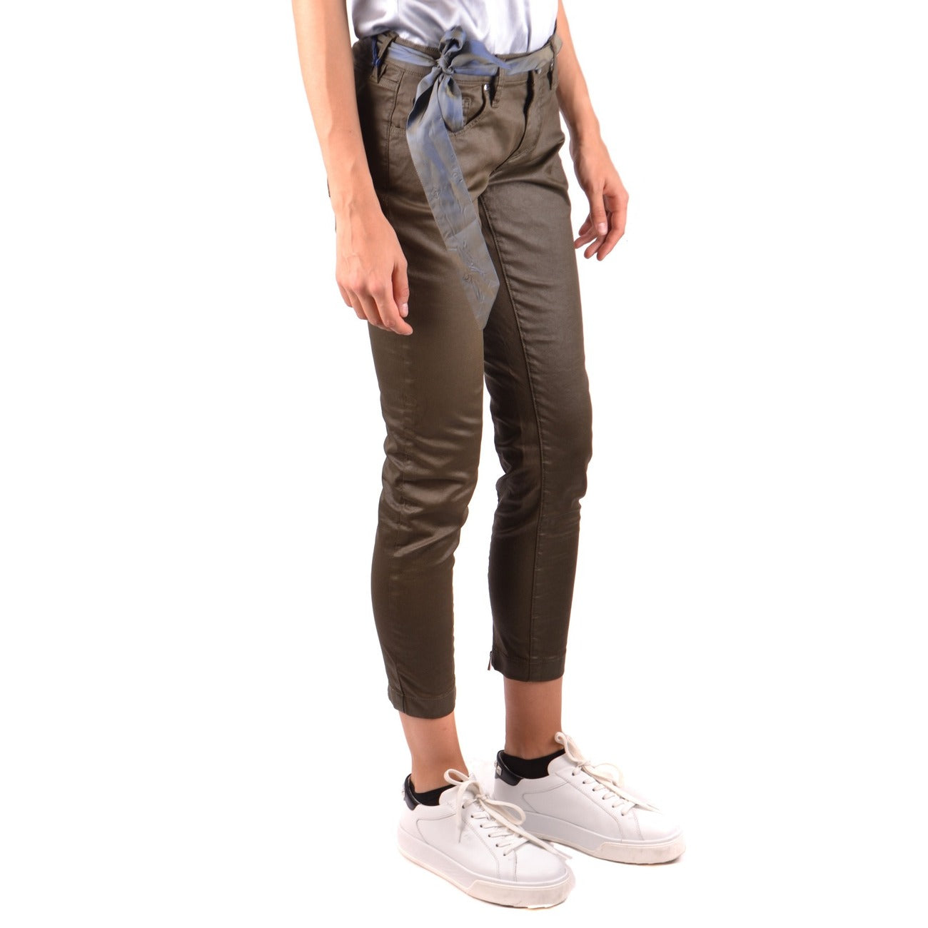 2437776 Jacob Cohen Jeans Verdi Cotone Tasche Made Italy Donna