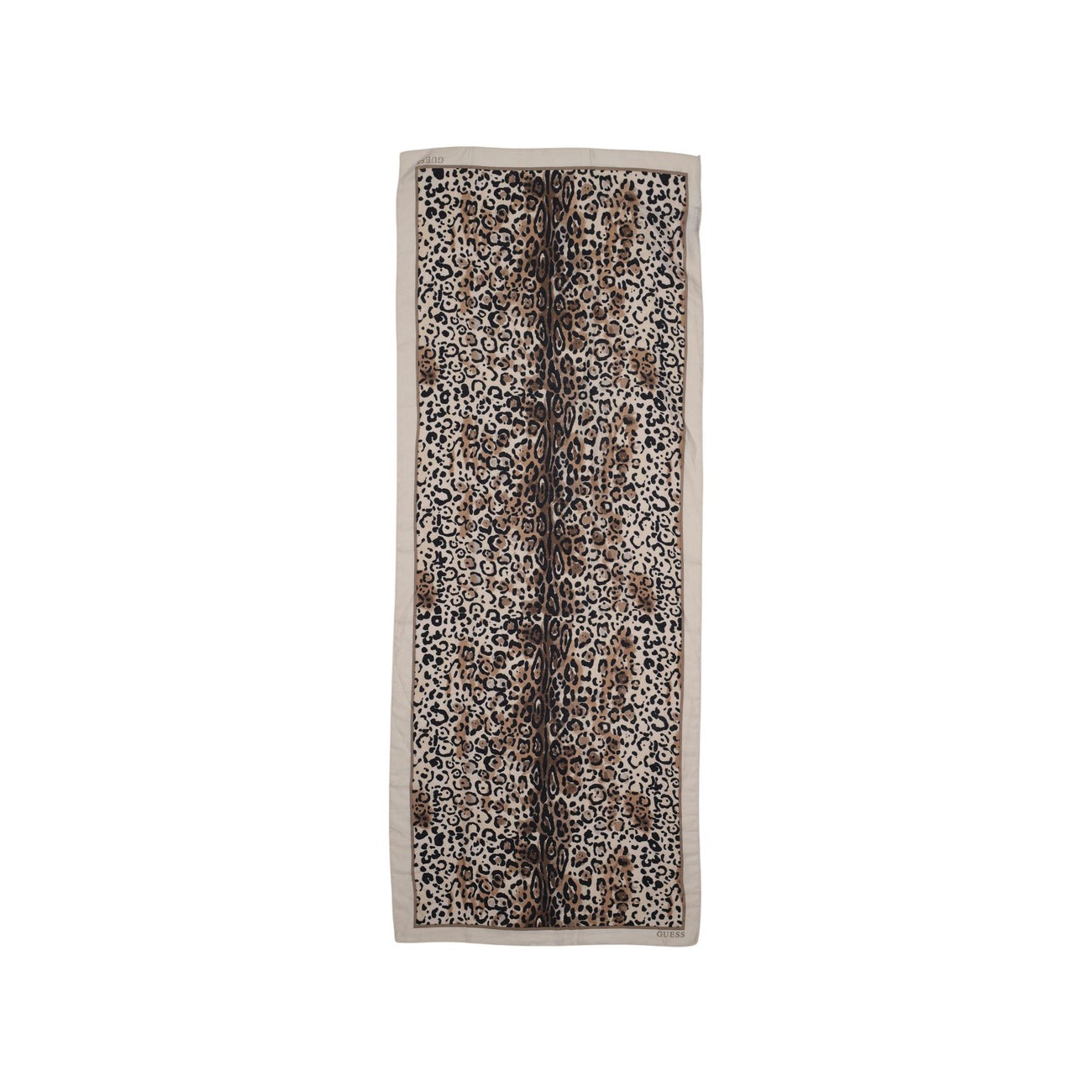 2452229 Guess Sciarpa Beige Leopardata Donna