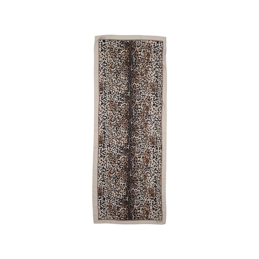 2452229 Guess Sciarpa Beige Leopardata Donna