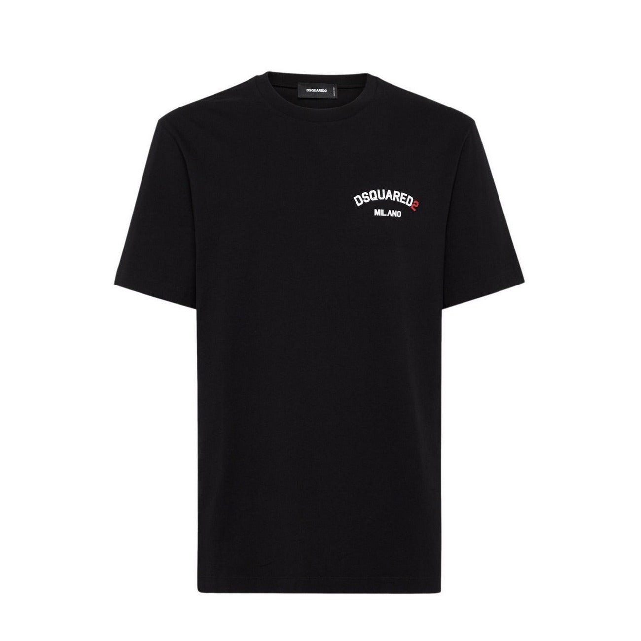 2449185 Dsquared2 T-Shirt Nera 100% Cotone Uomo